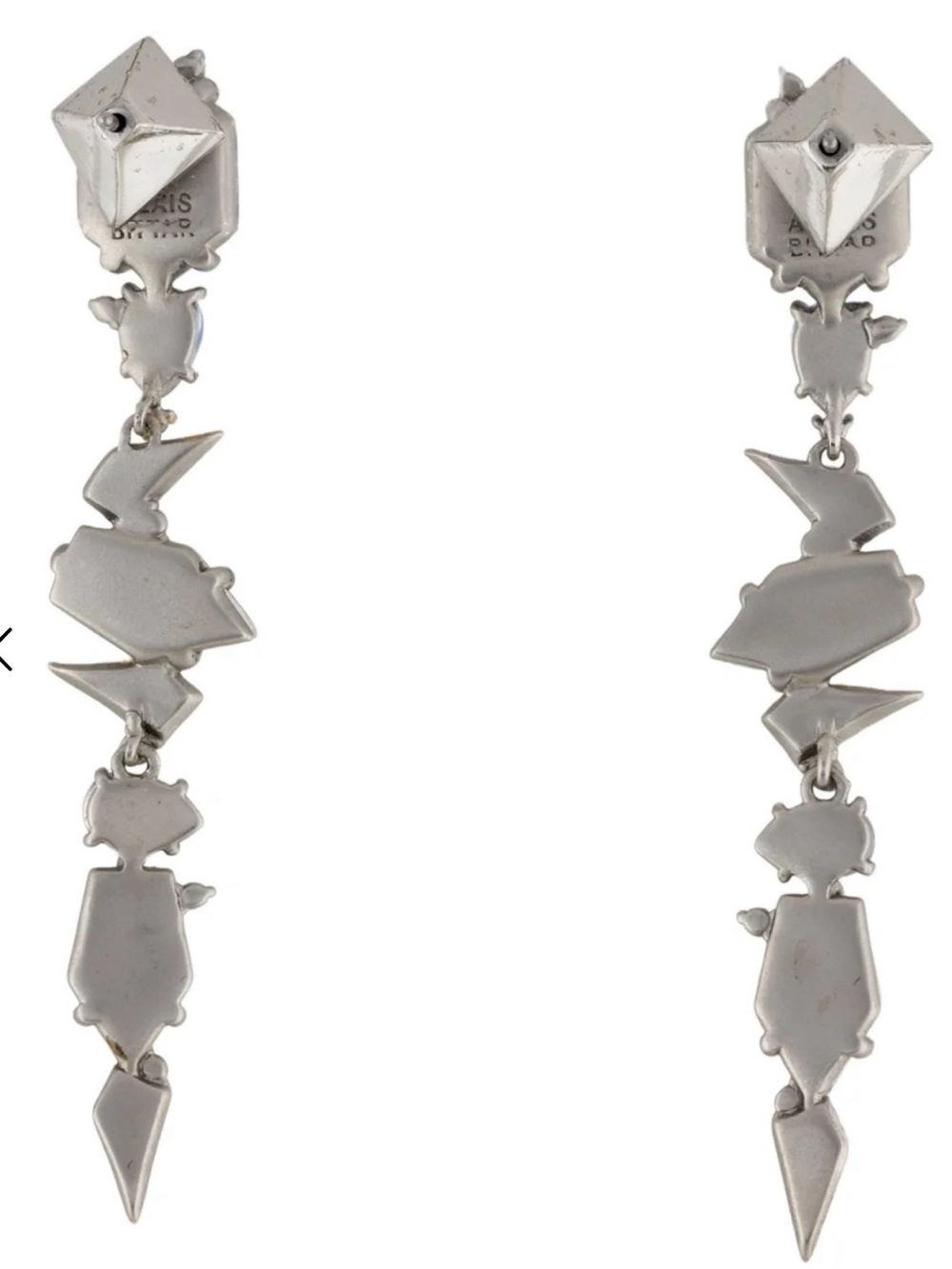 Alexis Bittar Elegant Lavender and Blue Crystal Drop Earrings - Women Jewelry - Picture 3 of 3
